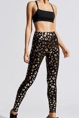 Golden Leopard High Waist Leggings