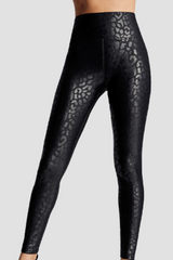 High Rise Full-Length Legging In Leopard Umiña Shine