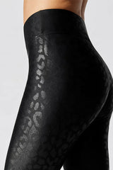 High Rise Full-Length Legging In Leopard Umiña Shine