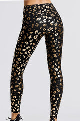 Golden Leopard High Waist Leggings