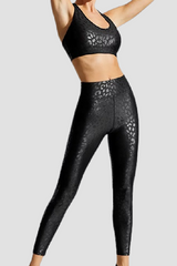 High Rise Full-Length Legging In Leopard Umiña Shine