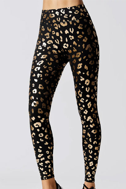 Golden Leopard High Waist Leggings
