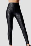 High Rise Full-Length Legging In Leopard Umiña Shine
