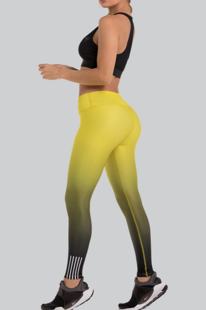 Hipster Waist Ombre Leggings