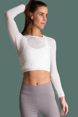 Too Spirited Long Sleeve Fitness Top - Fitness Clothing | DivatiseSW